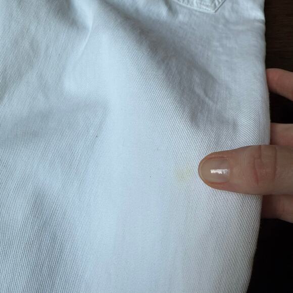 7 For All Mankind White Cropped Low Rise Jeans Women’s Size 29 - Picture 8 of 9